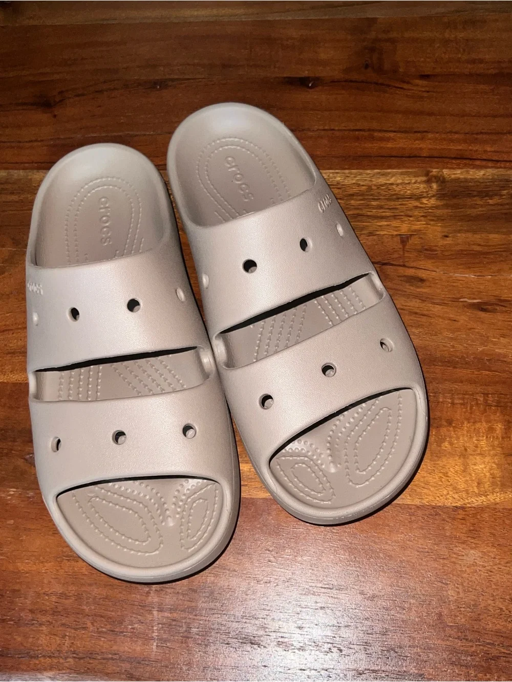 CROCS Women's Classic Slide Sandals in Light Gray